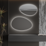 Καθρέφτης Olive 55x80cm,κρυφός φωτιζ TRIMODE-LED,On/Off διακόπτη αφής,ρύθμιση έντασης,αποθαμβωτής