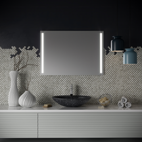 Καθρέφτης Vega 50x70, φωτιζόμενος με ψυχρό φως LED (6500Κ) , On / Off διακόπτη αφής