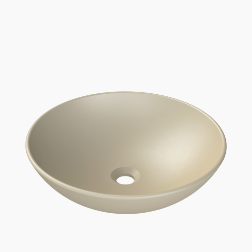 Νιπτήρας Πάγκου Πορσελάνης Cerastyle Zero Φ 46cm  071608-97  Ματ Cappuccino