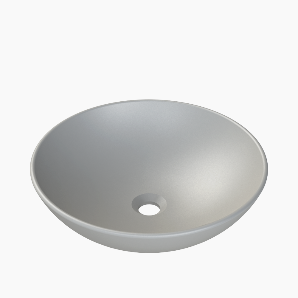 Νιπτήρας Πάγκου Πορσελάνης Cerastyle Zero Φ 46cm  07160Α-97 Ματ Γκρί