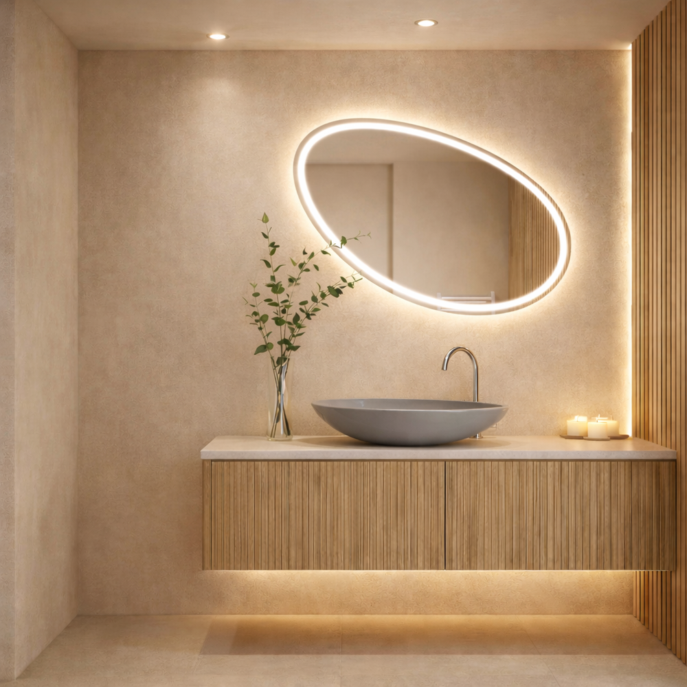 Νιπτήρας Πάγκου Πορσελάνης Cerastyle Olive 75x38cm  07130Α-97 Ματ Γκρί