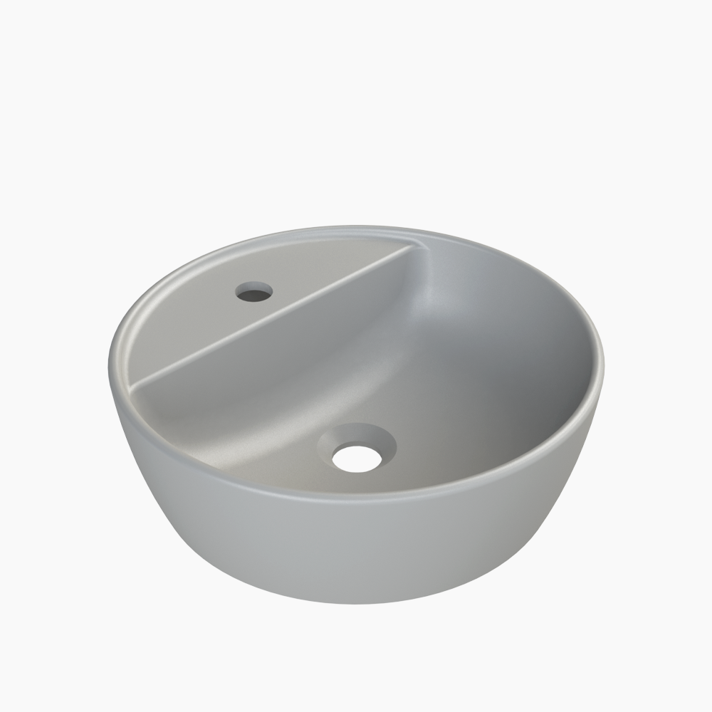 Νιπτήρας Πάγκου Πορσελάνης Cerastyle One Φ 42cm  07640Α-u-97 Ματ Γκρί