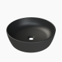 Νιπτήρας Πάγκου Πορσελάνης Cerastyle One Φ 46cm  076107-97 Ματ Μαύρο