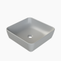 Νιπτήρας Πάγκου Πορσελάνης Cerastyle One 46x46cm  07600Α-97 Ματ Γκρί