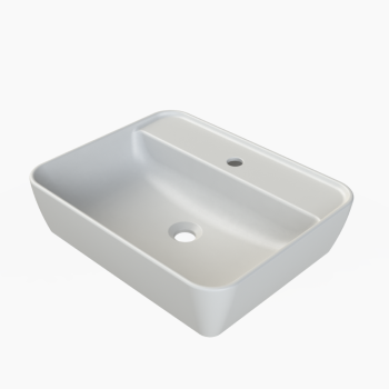 Νιπτήρας Πάγκου Πορσελάνης Cerastyle One 55x45cm  076700-u-97 Ματ Λευκό