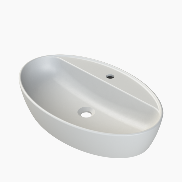 Νιπτήρας Πάγκου Πορσελάνης Cerastyle One 67x42cm 076500-u-97 Ματ Λευκό Νιπτήρας Πάγκου Πορσελάνης Cerastyle One 67x42cm 076500-u-97 Ματ Λευκό