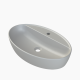 Νιπτήρας Πάγκου Πορσελάνης Cerastyle One 67x42cm 07650Α-u-97 Ματ Γκρί Νιπτήρας Πάγκου Πορσελάνης Cerastyle One 67x42cm 07650Α-u-97 Ματ Γκρί