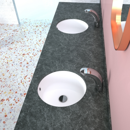 Νιπτήρας Υποκαθήμενος Πορσελάνης Cerastyle Suit Under Counter Φ 38cm  070600  Λευκό