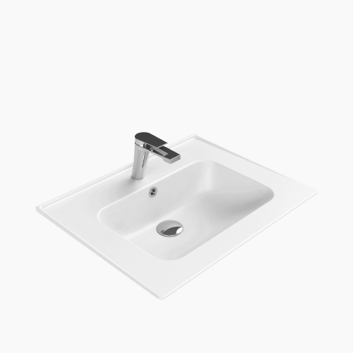 Νιπτήρας Επίπλου Πορσελάνης Cerastyle Blue 60x47cm 042000-u Λευκό