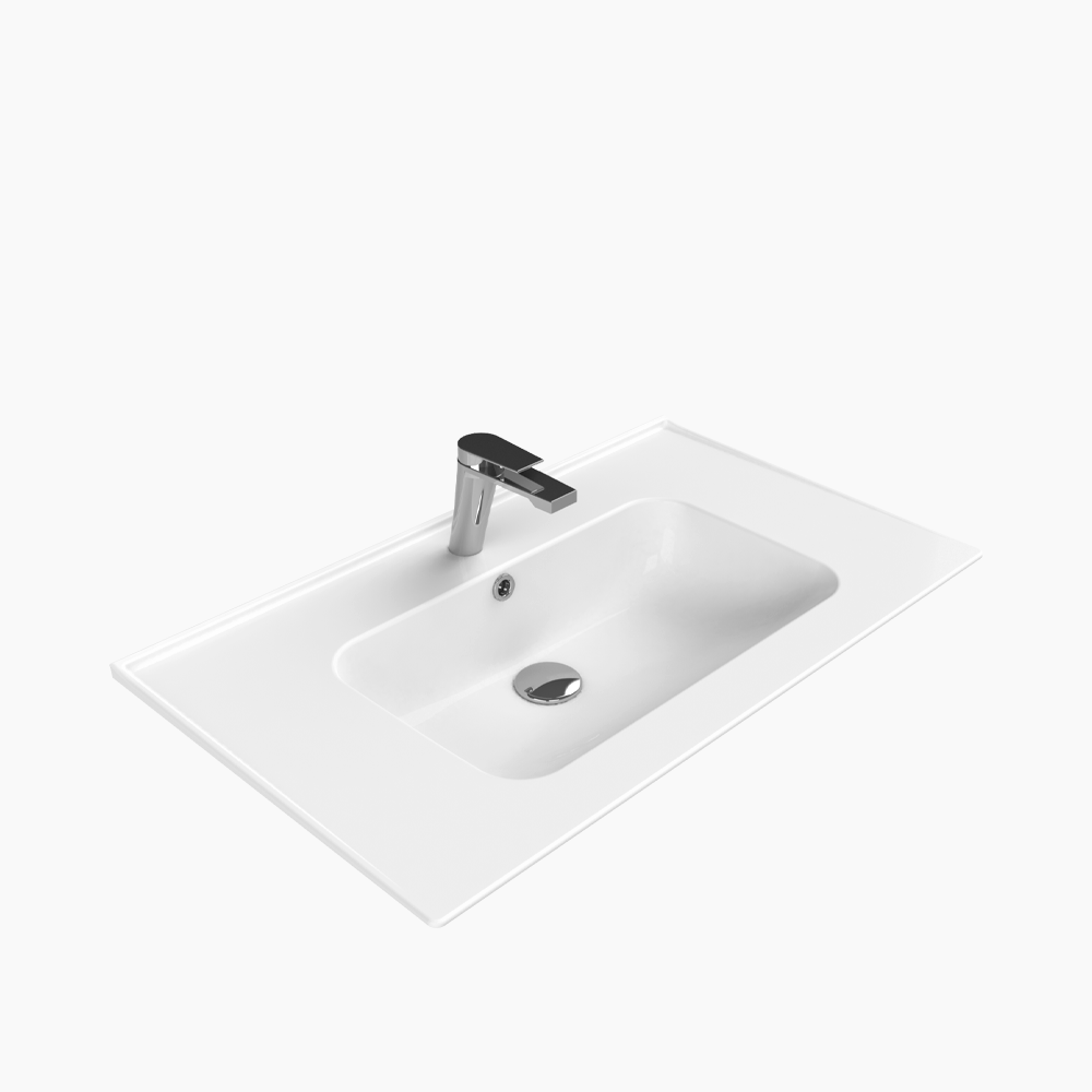 Νιπτήρας Επίπλου Πορσελάνης Cerastyle Blue 80x47cm 042300-u Λευκό