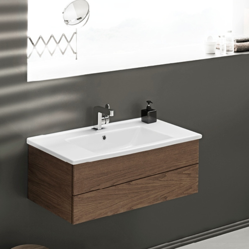 Νιπτήρας Επίπλου Πορσελάνης Cerastyle Arte 75x45cm 067400-u Λευκό