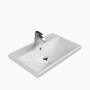 Νιπτήρας Επίπλου Πορσελάνης Cerastyle Elite 70x45cm 032100-u Λευκό