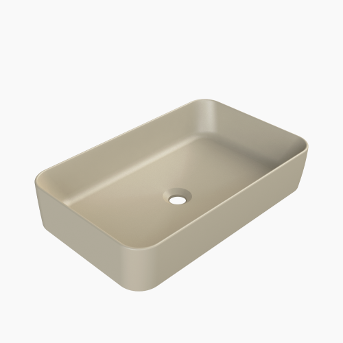 Νιπτήρας Πάγκου Πορσελάνης Cerastyle Hera 60x38cm  078408-97 Ματ Cappuccino