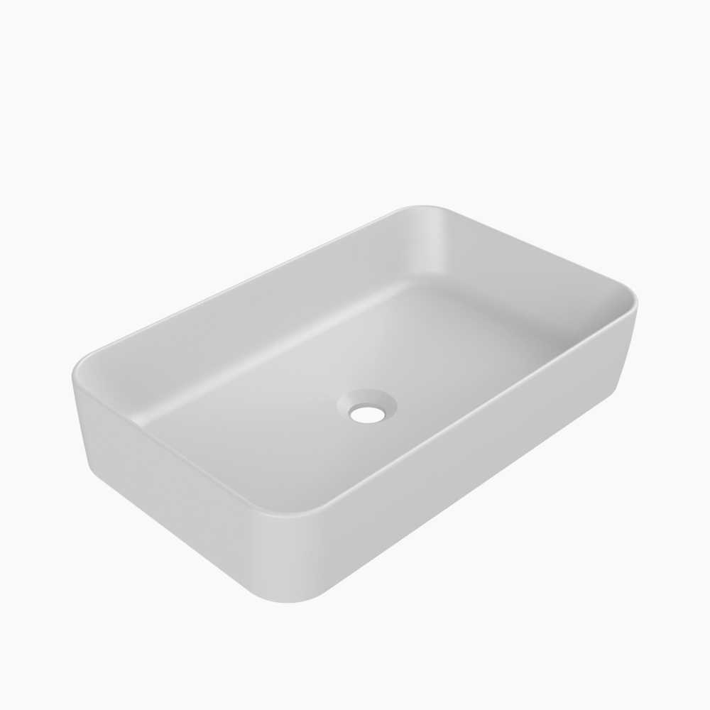 Νιπτήρας Πάγκου Πορσελάνης Cerastyle Hera 60x38cm  078400-97 Ματ Λευκό