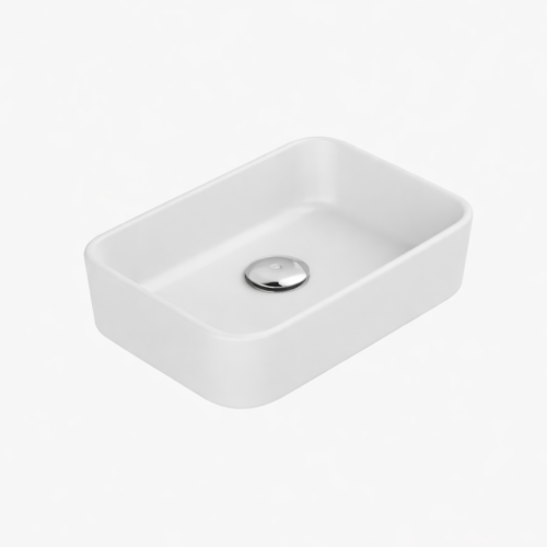 Νιπτήρας Πάγκου Hera 50x36cm  078400-97 Ματ Λευκό