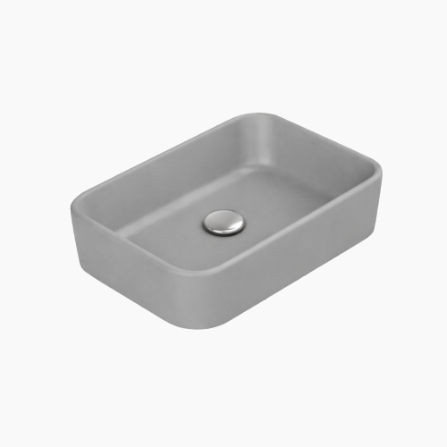 Νιπτήρας Πάγκου Hera 50x36cm  07840Α-97 Ματ Γκρί