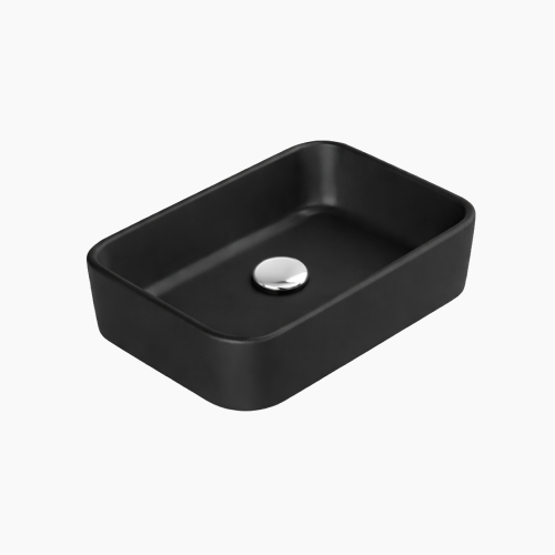 Νιπτήρας Πάγκου Hera 50x36cm  078407-97 Ματ Μαύρο