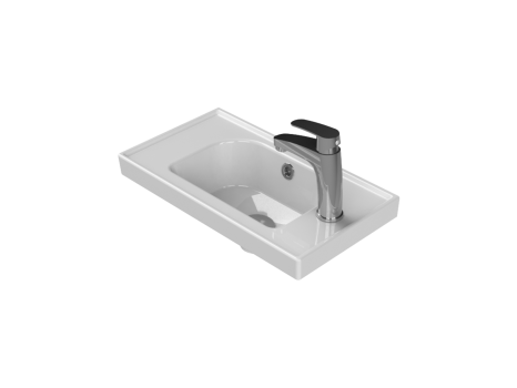 Νιπτήρας Επίπλου Πορσελάνης Cerastyle Frame 50x28cm 001700-u Δεξί Λευκό