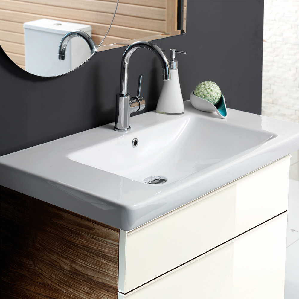 Νιπτήρας Επίπλου Πορσελάνης Cerastyle Porto 55x38cm 068000-u Λευκό