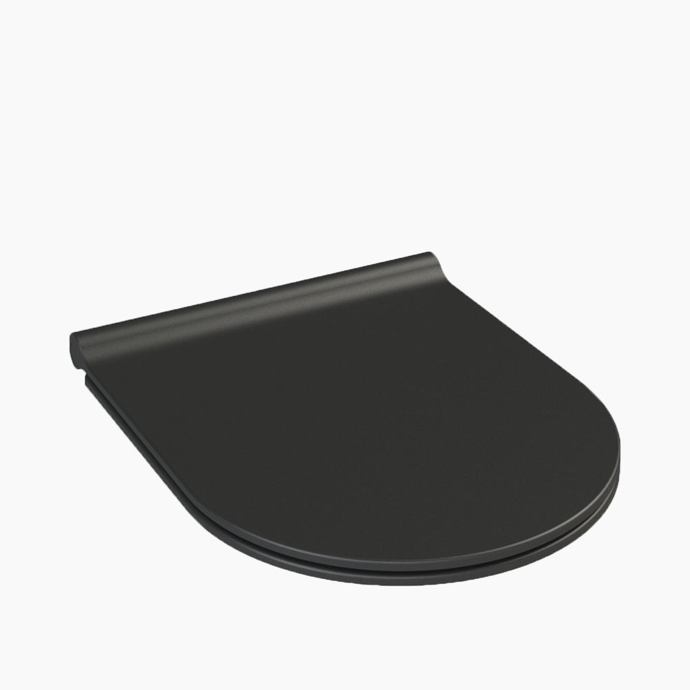 Κάλυμμα Λεκάνης Duroplast Cerastyle City Slim Soft Close New Αποσπώμενο 1065091 Ματ Μαύρο