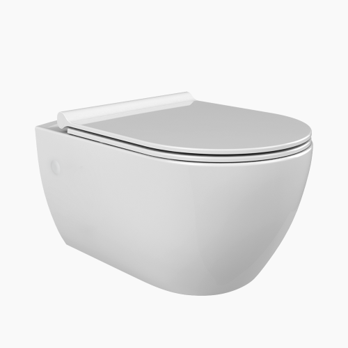 Λεκάνη Κρεμαστή Πορσελάνης Cerastyle City Rimless 019100-w  Λευκή Σετ