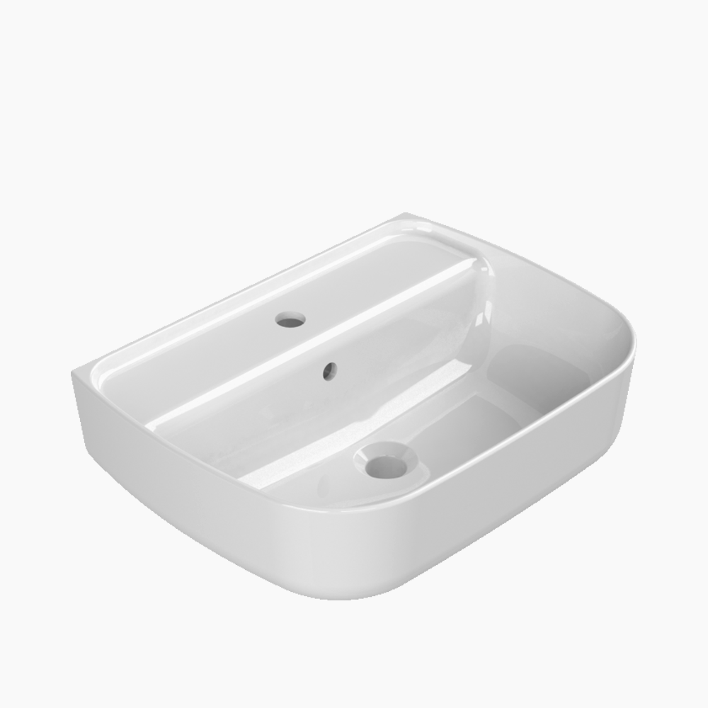 Νιπτήρας Πάγκου Πορσελάνης Cerastyle Aqua BTW 55x42cm  078500-u Λευκό