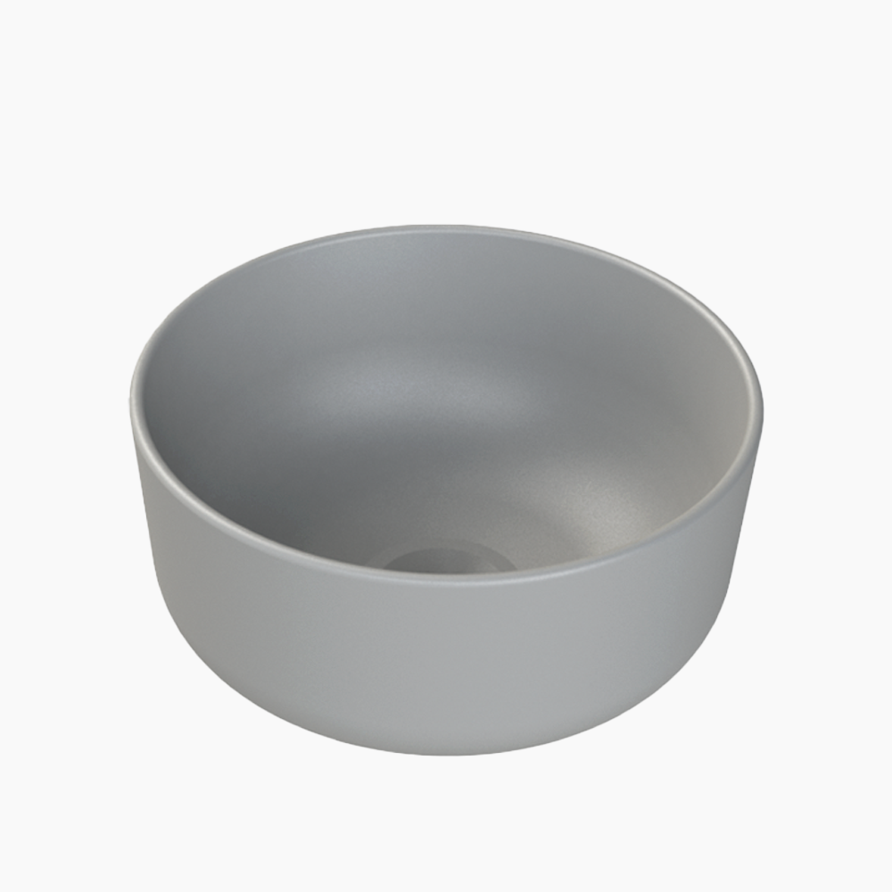 Νιπτήρας Πάγκου Πορσελάνης Cerastyle Aqua Φ 33cm  07760Α-97 Ματ Γκρί