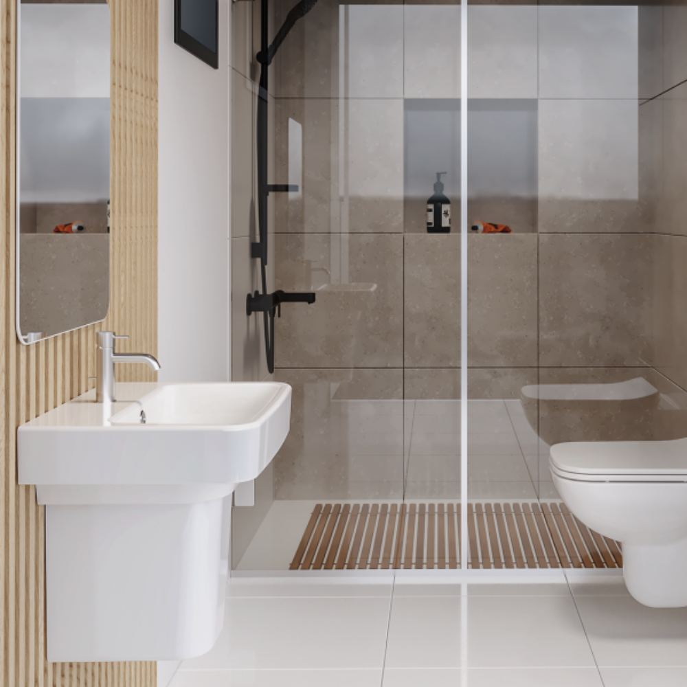 Νιπτήρας Κρεμαστός Πορσελάνης Cerastyle Duru 55x45cm  035300-u Λευκό