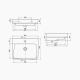 Νιπτήρας Κρεμαστός Πορσελάνης Cerastyle Duru 55x45cm 035300-u Λευκό Νιπτήρας Κρεμαστός Πορσελάνης Cerastyle Duru 55x45cm 035300-u Λευκό