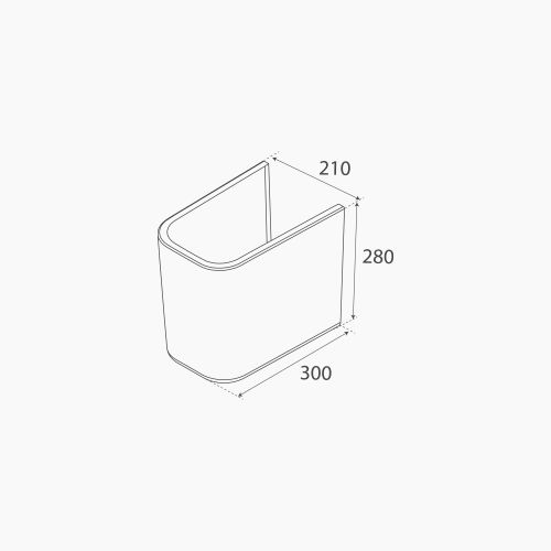 Ημικολώνα Νιπτήρας Πορσελάνης Cerastyle Duru 016200 Λευκή