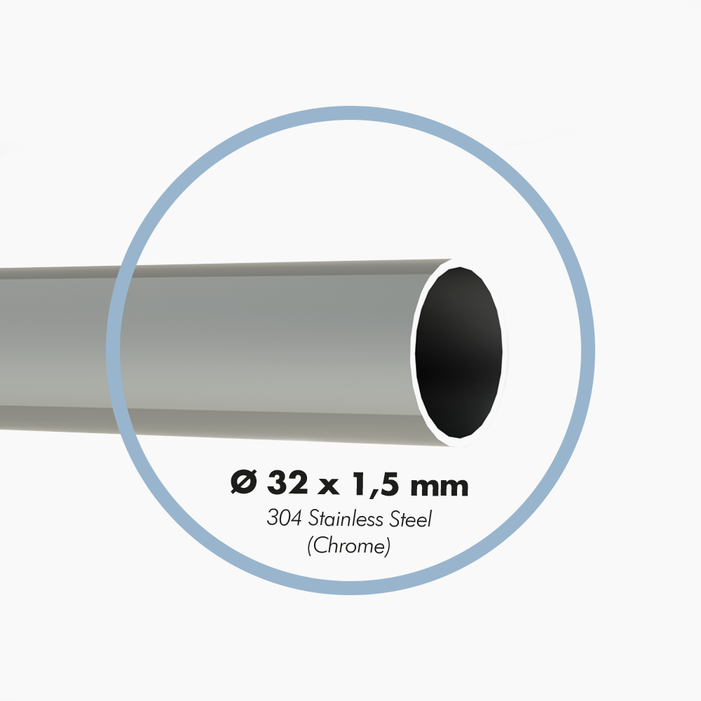 Μπάρα τοίχου ανακλινόμενη ΑΜΕΑ , ανοξείδωτο inox 304 ,  διάμετρο Φ32 mm , μήκος 73 cm