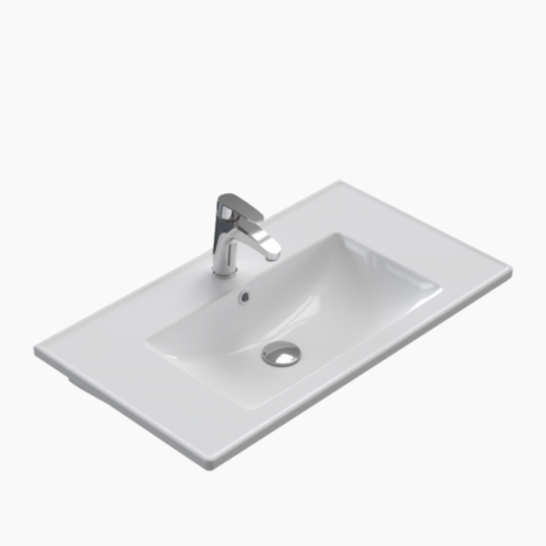 Νιπτήρας Επίπλου Πορσελάνης Cerastyle  Arte Plus 100x45cm 0478000-u Λευκό