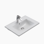 Νιπτήρας Επίπλου Πορσελάνης Cerastyle Arte Plus 65x45cm 047300-u Λευκό