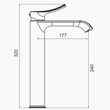 Μπαταρία Νιπτήρα Πάγκου  Valero  VM-1214 Brushed Gold