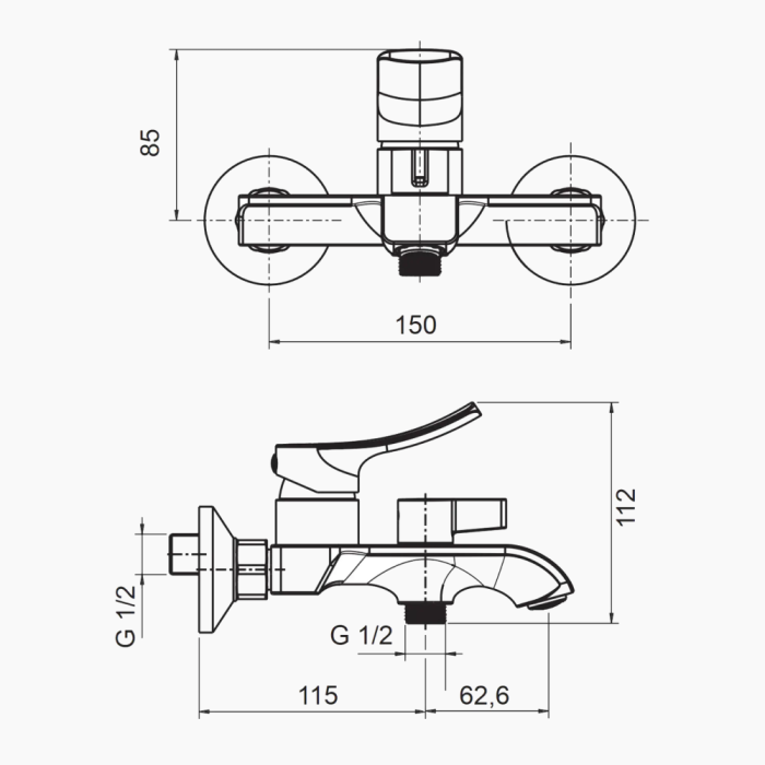 Μπαταρία Λουτρού Valero VM-1224 Brushed Gold