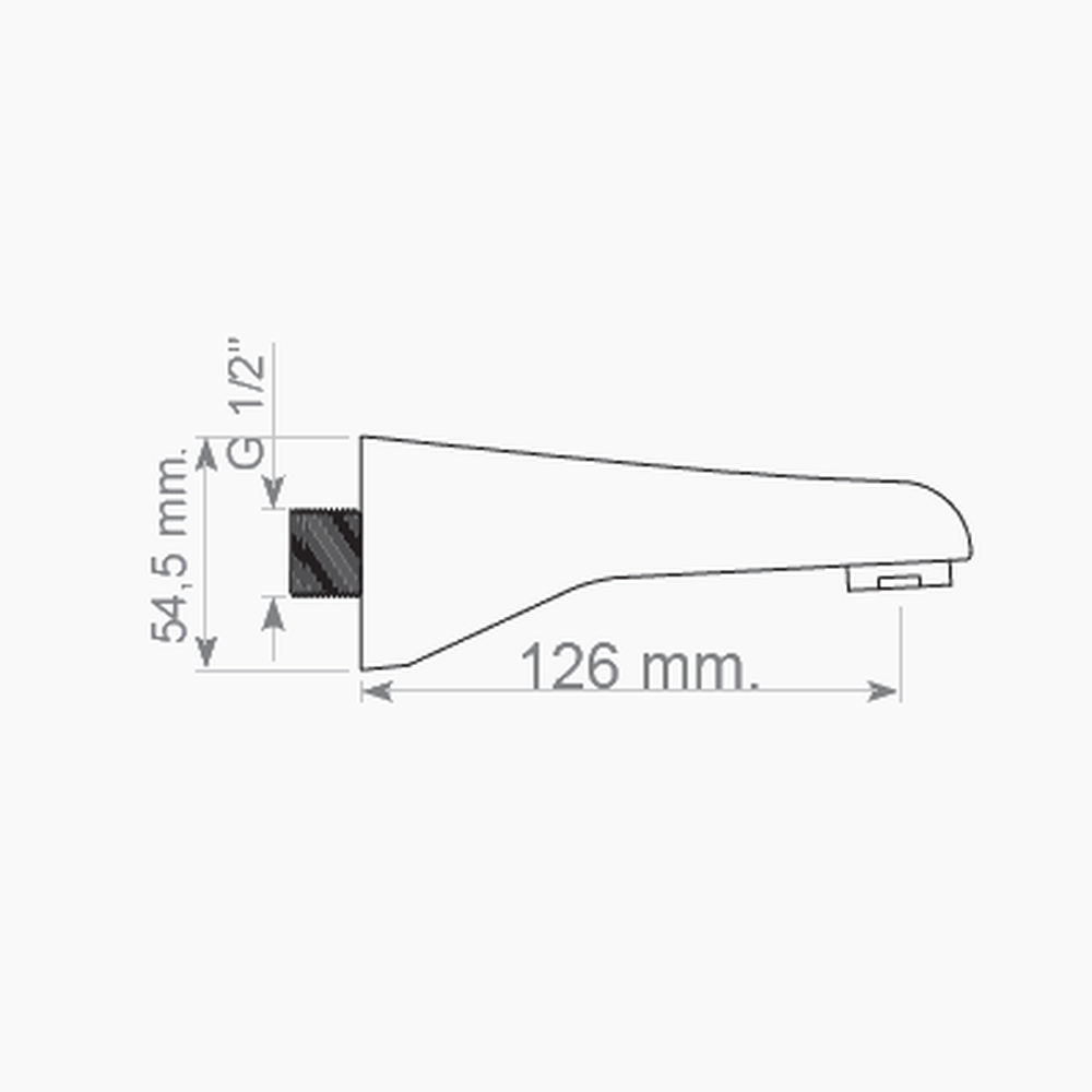 Ρουξούνι Εντοιχισμού Στρόγγυλο Ορειχάλκινο DM-2206 Μαύρο