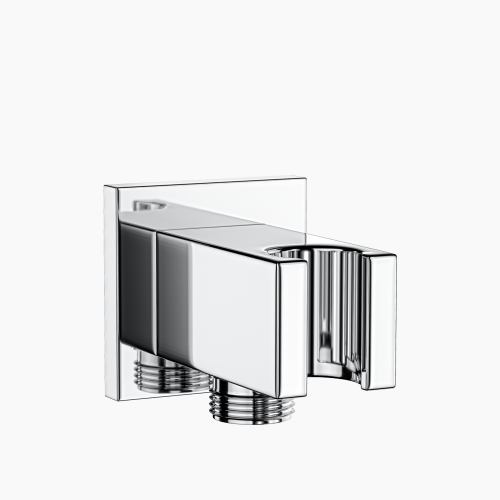 Αναμονή Παροχής με Σρήριγμα Τηλέφωνου Ντουζ Τετράγωνο Ορειχάλκινο DM-2185 Χρώμιο