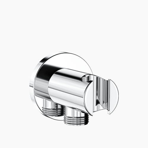 Αναμονή Παροχής με Σρήριγμα Τηλέφωνου Ντουζ Στρόγγυλο Ορειχάλκινο DM-2187 Χρώμιο