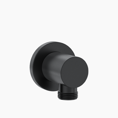 Αναμονή Παροχής Τηλέφωνου Ντουζ Στρόγγυλο Ορειχάλκινο DM-2487 Μαύρο