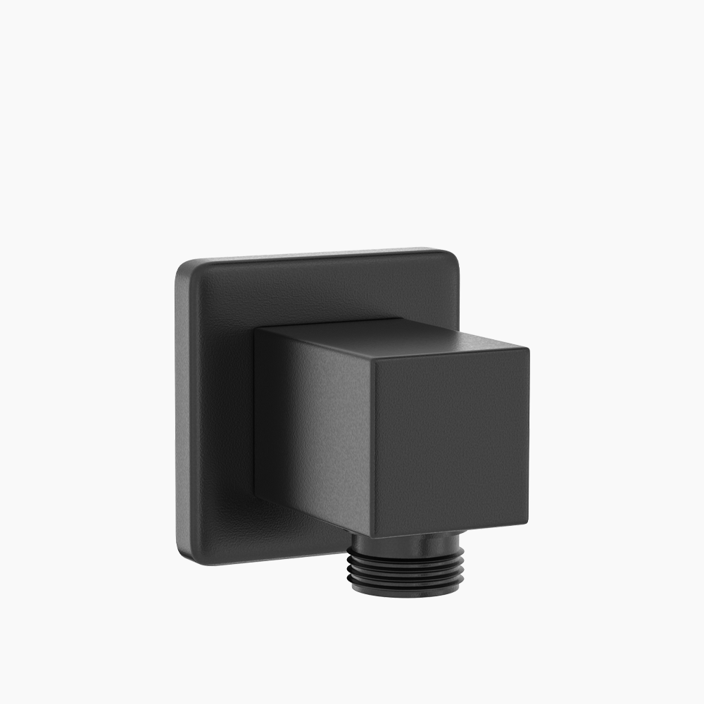 Αναμονή Παροχής Τηλέφωνου Ντουζ Τετράγωνο Ορειχάλκινο DM-2493 Μαύρο