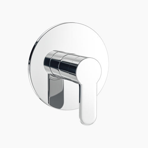 Σετ Εντοιχισμού Στρόγγυλη Μονής Ροής Ορειχάλκινο DM-2655 Χρώμιο