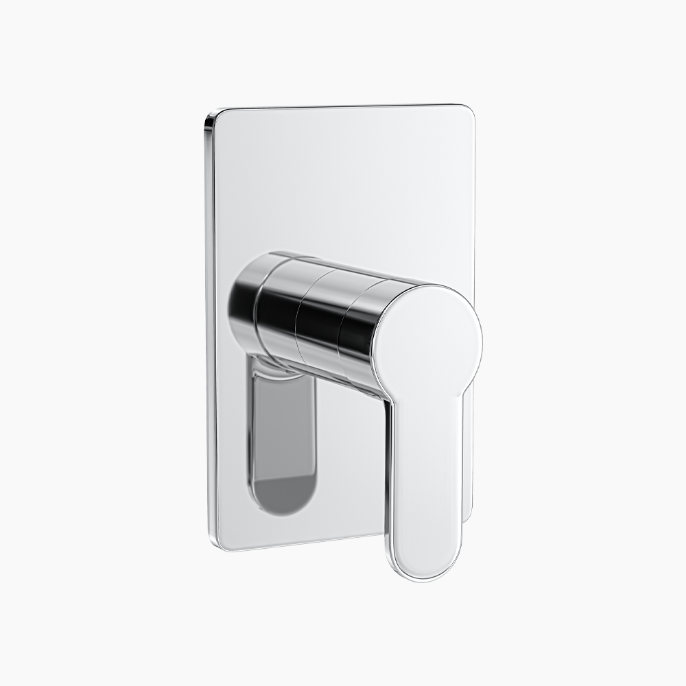 Σετ Εντοιχισμού Τετράγωνη Μονής Ροής Ορειχάλκινο DM-2659 Χρώμιο