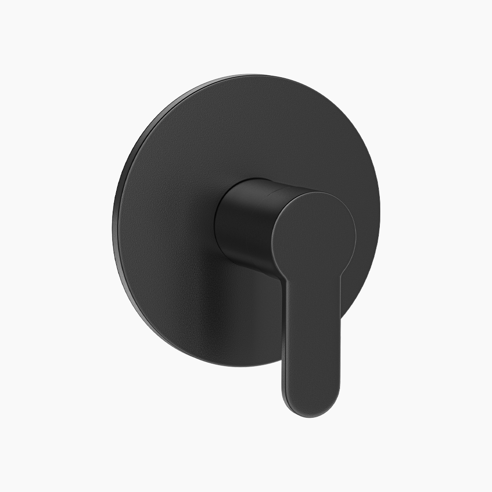 Σετ Εντοιχισμού Στρόγγυλη Μονής Ροής Ορειχάλκινο DM-2657 Μαύρο