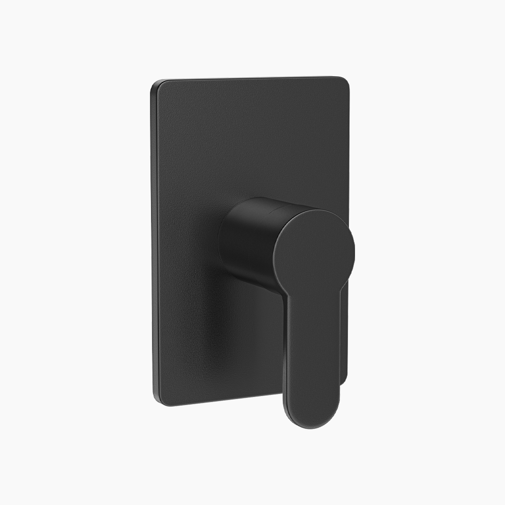 Σετ Εντοιχισμού Τετράγωνη Μονής Ροής Ορειχάλκινο DM-2661 Μαύρο