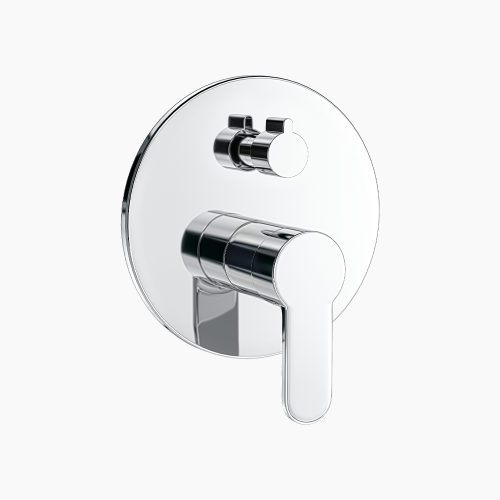 Σετ Εντοιχισμού Στρόγγυλη Τριπλής Ροής με Διανομέα Ορειχάλκινο DM-2761 Χρώμιο