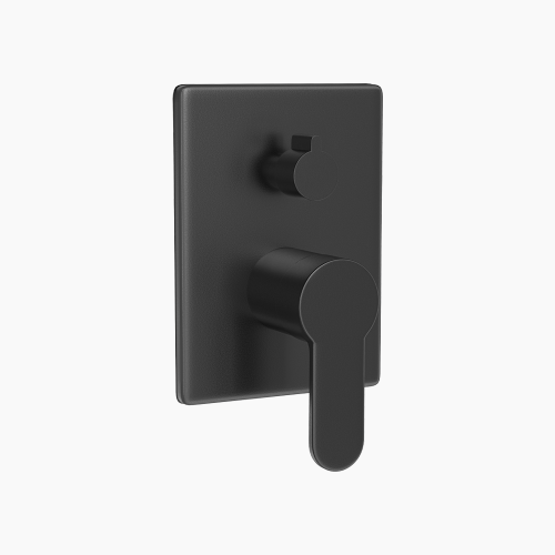 Σετ Εντοιχισμού Τετράγωνη Τριπλής Ροής με Διανομέα Ορειχάλκινο DM-2767 Μαύρο