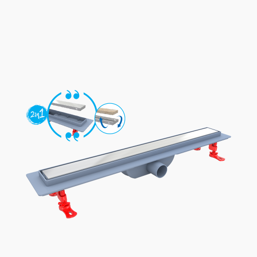 Κανάλι Ντουζιέρας Duscheline Γραμμικό Optimal Vision 40 cm  DU-156240  Inox