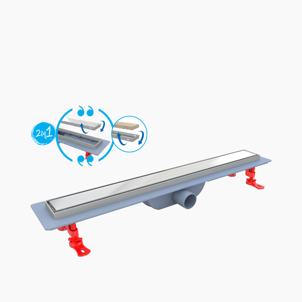 Κανάλι Ντουζιέρας Duscheline Γραμμικό Oscar Vision 30 cm  DU-166230  Inox