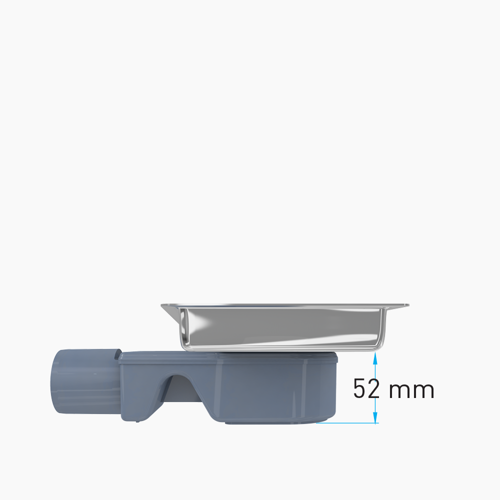 Κανάλι Ντουζιέρας Duscheline Γραμμικό Neo-S Vision 12x30 cm Φ40 DU-250140 Inox
