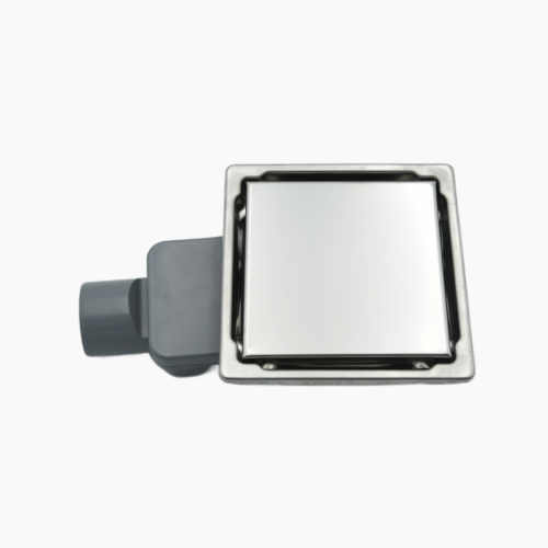 Κανάλι Ντουζιέρας Duscheline Τετράγωνο Santo-S 15x15 mm με έξοδο Φ 50mm  DU-697050 Ιnox